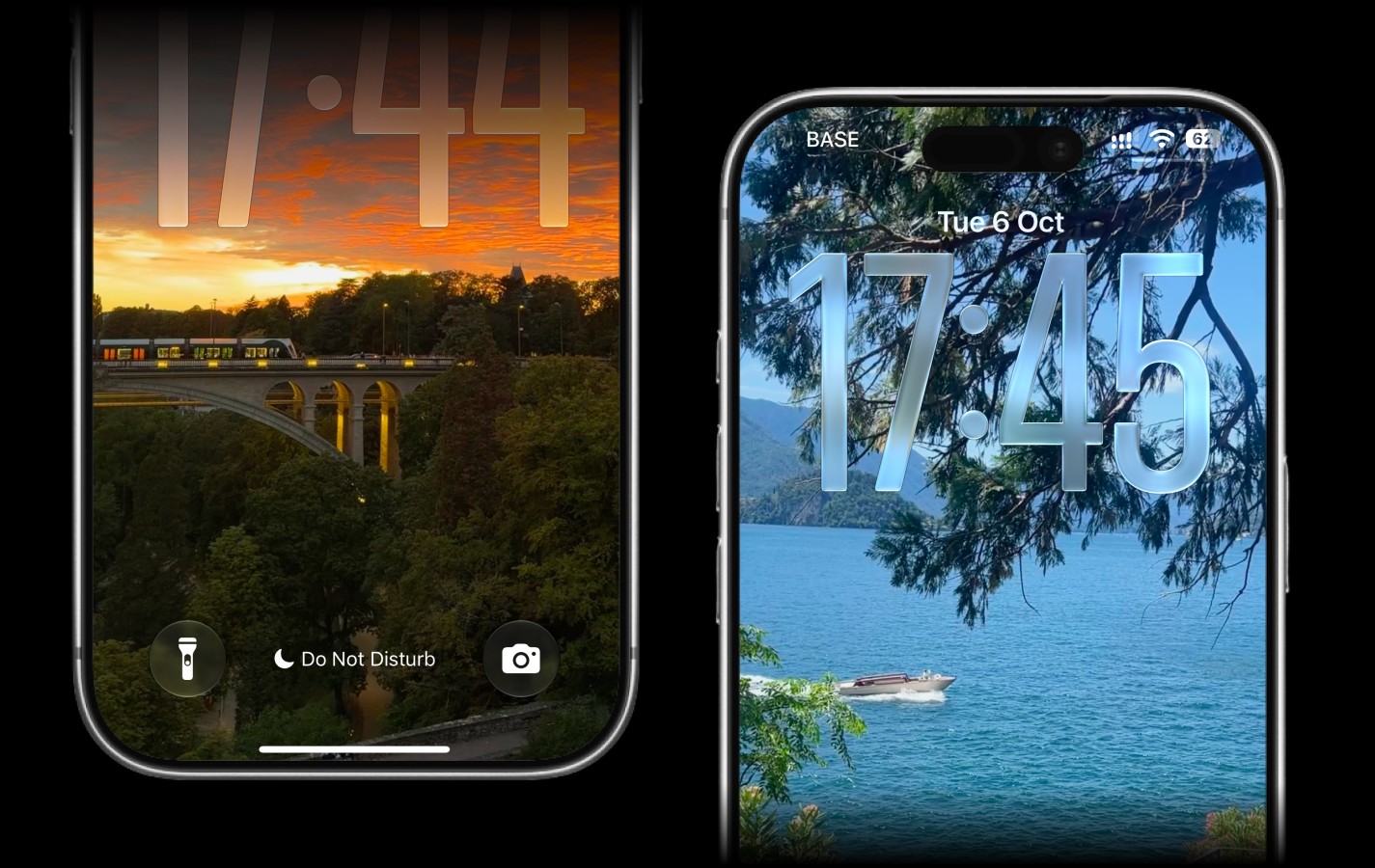 A Live Memory wallpaper on an iPhone Lock Screen